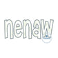 Nenaw Applique Embroidery Design Satin Edge Stitch Grandma Mother's Day Gift 8x12 Hoop