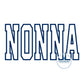 NONNA Academic Satin Applique Embroidery Design Five Sizes 5x7, 8x8, 9x9, 6x10, 7x12 Hoop Grandma Mother's Day Gift