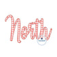NORTH Script Satin Applique Embroidery Design Four Sizes 8x8, 9x9, 6x10, 7x12 Hoop