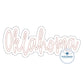 OKLAHOMA Double Raggy Applique Embroidery Design Four Sizes 5x7, 8x8, 6x10 and 7x12 Hoop OK