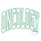 ONCOLOGY Arched Satin Applique Embroidery Nursing Nurses Design Four Sizes 9x9, 6x10, 7x12, and 8x12 Hoop