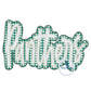 PANTHERS Double Zigzag Applique Embroidery Script Two Layer Design Two Color Zigzag Edge Four Sizes 5x7, 8x8, 6x10, 7x12 Hoop