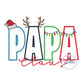 PAPA Claus Christmas Applique Embroidery Design Satin Applique Four Sizes 8x8, 6x10, 7x12, and 8x12 Hoop