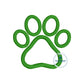 Paw Print Puff 3D Foam Embroidery Design Two Sizes 4x4 and Hat Hoop