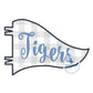 Pennant BLANK Satin Applique Embroidery Design Six Sizes 5x7, 8x8, 9x9, 6x10, 7x12, and 8x12 Hoop