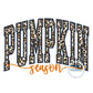 Pumpkin Season Arched Applique Embroidery Machine Design Satin Stitch Fall Six Sizes 5x7, 8x8, 6x10, 9x9, 7x12, and 8x12 Hoop