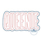 Queenie Two Layer Applique Embroidery Design Machine Embroidery Two Color ZigZag Edge Five Sizes 5x7, 8x8, 9x9, 6x10, and 7x12 Hoop