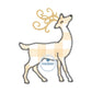 Reindeer Zigzag Applique Embroidery Machine Design Three Sizes: 6x6, 7x7, and 8x8 hoop