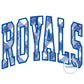 ROYALS Arched Applique Embroidery Design Machine Embroidery Satin Edge Six Sizes 5x7, 8x8, 9x9, 6x10,  7x12, and 8x12 Hoop
