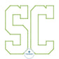 SC Academic South Carolina Applique Embroidery ZigZag Edge Design Six Sizes 4x4, 5x5, 6x6, 7x7 8x8, 9x9, and 10x10 Hoop
