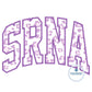 SRNA Arched Satin Applique Embroidery Nursing Five Sizes 5x7, 8x8, 6x10, 7x12 and 8x12 Hoop