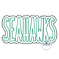 SEAHAWKS Two Layer ZigZag Stitch Edge Four Sizes 8x8, 9x9, 6x10, and 7x12 Hoop