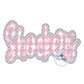 Shockers Double Raggy Script Bean Stitch Applique Embroidery Design Five Sizes 5x7, 8x8, 9x9, 6x10 and 7x12 Hoop