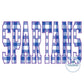 SPARTANS Embroidery Applique Design Machine Embroidery ZigZag Edge Five Sizes 5x7, 8x8, 9x9, 6x10, and 7x12 Hoop
