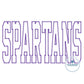 SPARTANS Embroidery Applique Design Machine Embroidery ZigZag Edge Five Sizes 5x7, 8x8, 9x9, 6x10, and 7x12 Hoop