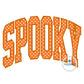 SPOOKY Arched Satin Applique Embroidery Design Five Sizes 5x7, 8x8, 6x10, 7x12, and 8x12 Hoops