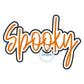 SPOOKY Applique Patch Embroidery Design Satin Stitch Five Sizes 5x7, 8x8, 6x10, 7x12, and 8x12 Hoops