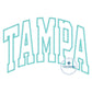 Tampa Arched Satin Applique Embroidery Design Satin Stitch Six Sizes 5x7, 8x8, 9x9, 6x10, 7x12, and 8x12 hoop