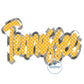 Tennessee Double Raggy Applique Embroidery Machine Design Script Five Sizes 5x7, 8x8, 9x9, 6x10, 7x12