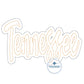Tennessee Double Raggy Applique Embroidery Machine Design Script Five Sizes 5x7, 8x8, 9x9, 6x10, 7x12