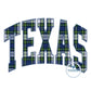 Texas Arched Applique Embroidery ZigZag Stitch Five Sizes 5x7, 8x8, 6x10, 7x12, and 8x12 Hoop