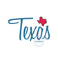 Texas Script Embroidery Satin Stitch Five Sizes 5x7, 8x8, 9x9, 6x10, and 7x12 Hoop