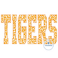 TIGERS Zigzag Applique Embroidery Design Machine Embroidery Five Sizes 5x7, 8x8, 9x9, 6x10, and 7x12 Hoop