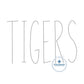 Tigers Chenille Yarn Applique Tall Skinny Machine Embroidery Design Five Sizes 5x7, 8x8, 6x10, 7x12 and 8x12 Hoop