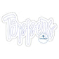 Toppers Double Raggy Applique Embroidery Two Layer Design Bean Stitch Edge Four Sizes 5x7, 8x8, 6x10, and 8x12 Hoop