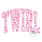 TWIRL Arched Applique Embroidery Design ZigZag Stitch Edge Six Sizes 5x7, 8x8, 9x9, 6x10, 7x12, and 8x12 Hoop