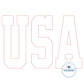 USA Applique Embroidery Design Bean Stitch July 4 4th of July Independence Five Sizes 5x7, 8x8, 6x10, 9x9, 7x12, 8x12 Hoop