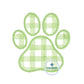 Paw Print Satin Applique Embroidery Design Nine Sizes 1 inch through 9 inch