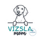 Vizsla Mom Peeker Embroidery Frenchie Embroidery Design One Size 4x4 Hoop