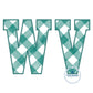 West Virginia WV Academic Applique Embroidery WV in ZigZag Edge West Virginia State One Size 8x12 Hoop