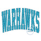 WARHAWKS Arched ZigZag Applique Embroidery Design Machine Embroidery Five Sizes 8x8, 9x9, 6x10, 7x12, and 8x12 Hoop