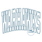 WARHAWKS Arched ZigZag Applique Embroidery Design Machine Embroidery Five Sizes 8x8, 9x9, 6x10, 7x12, and 8x12 Hoop
