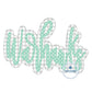 WARHAWKS Two Layer Raggy Script Applique Embroidery Design Machine Embroidery Five Sizes 5x7, 8x8, 6x10, 7x12, 8x12 hoops
