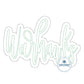 WARHAWKS Two Layer Raggy Script Applique Embroidery Design Machine Embroidery Five Sizes 5x7, 8x8, 6x10, 7x12, 8x12 hoops