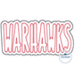 WARHAWKS Two Layer ZigZag Applique Embroidery Design Machine Embroidery Five Sizes 5x7, 8x8, 9x9x, 6x10, and 7x12 Hoop