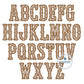 WESTERN Satin Applique Embroidery Font Six Sizes 3 inch, 4 inch, 5 inch, 6 inch, 7 inch, 8 inch Native BX