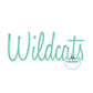 Wildcats Embroidered Script Satin Stitch Design Five Sizes 5x7, 8x8,  9x9, 6x10, and 8x12 Hoop