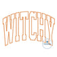 Witchy Arched Zigzag Applique Machine Embroidery Design Five Sizes 5x7, 6x10, 8x8, 7x12, and 8x12 Hoop