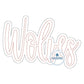 WOLVES Double Raggy Applique Embroidery Machine Design Bean Stitch Edge Five Sizes 5x7, 8x8, 6x10, 7x12, and 8x12 Hoop