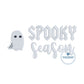 Spooky Season Ghost Halloween Embroidery Design Two Layout Options for Left Chest 4x4 or Hat Hoop