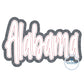 Alabama Double Raggy Applique Embroidery Design Five Sizes 5x7, 8x8, 6x10, 7x12 and 8x12 Hoop