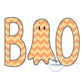 BOO Ghost ZZ Applique Embroidery Design Halloween Four Sizes 5x7, 6x10, 8x8, and 8x12 Hoops