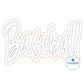 Baseball Double Raggy Applique Machine Embroidery Design Four Sizes 5x7, 8x8, 6x10, and 7x12 Hoop