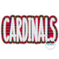 Cardinals Applique Embroidery Two Layer ZigZag Design Machine Embroidery Cardinals Four Sizes 5x7, 8x8, 6x10, and 7x12 Hoop