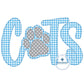 Cats Raggy Applique Embroidery Paw Print Design Machine Embroidery Four Sizes 5x7, 8x8, 6x10, and 7x12 Hoop
