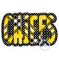 Chiefs Applique Embroidery Two Layer Zigzag Machine Design Four Sizes 5x7, 8x8, 6x10, 8x12 Hoop